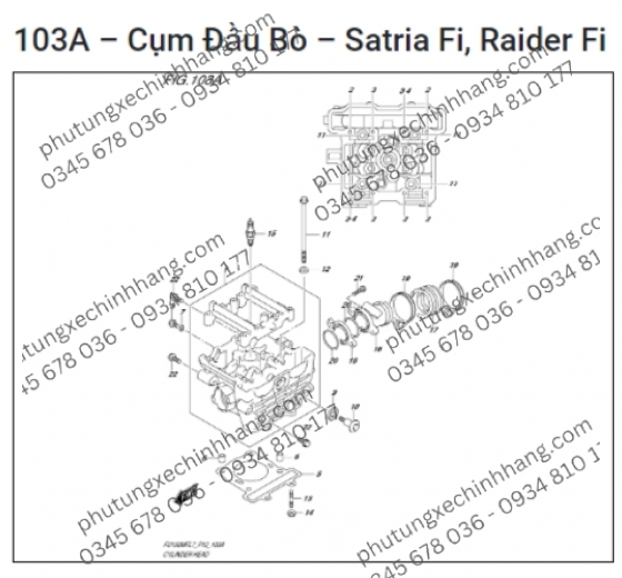 Đầu Bò Satria FI | Raider Fi | GSX | Bandit