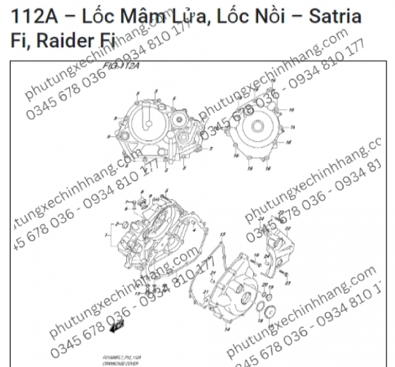 Nắp Nồi Satria FI | Raider FI