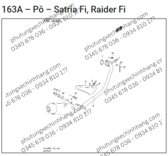 Chụp Đuôi Pô Satria FI | Raider FI