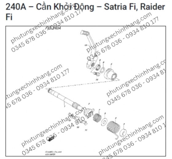Giò Đạp Satria FI | Raider FI