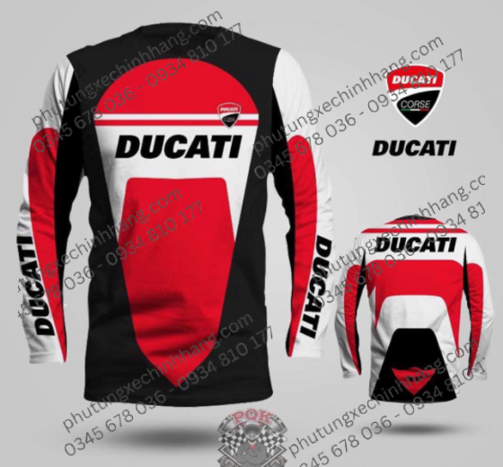 ao-thun-the-thao-tay-dai-ducati
