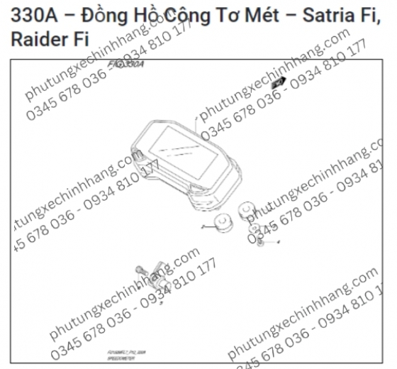 Cao Su Đế Đồng Hồ Satria FI | Raider Fi | GSX | Bandit