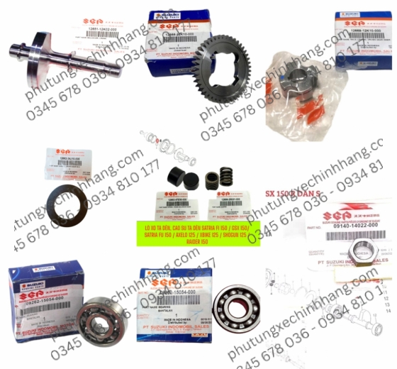SET TẠ PHỤ SATRIA FI 150 / GSX / BANDIT / RAIDER FI