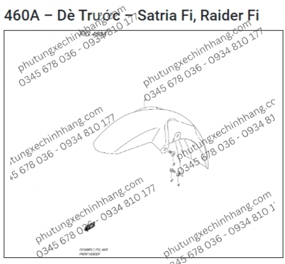 Dè Trước Satria FI | Raider FI