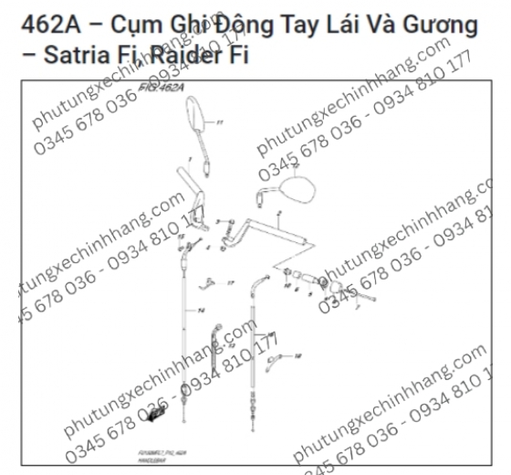 Dây Ga Satria FI | Raider FI