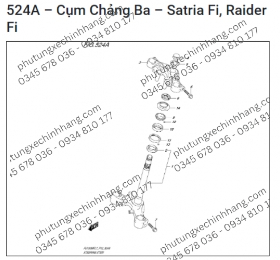 Chảng Ba Dưới Satria FI | Raider FI