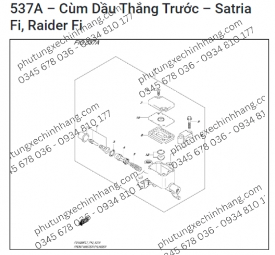 Cùm Dầu Thắng Trước Satria FI | Raider FI
