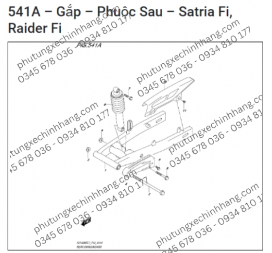 Cốt Gắp Satria FI | Raider FI | Raider Xăng Cơ | Raider 2006 K6 | Raider 2009 K9