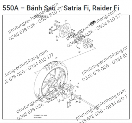 Cùi Dĩa Satria FI | Raider FI
