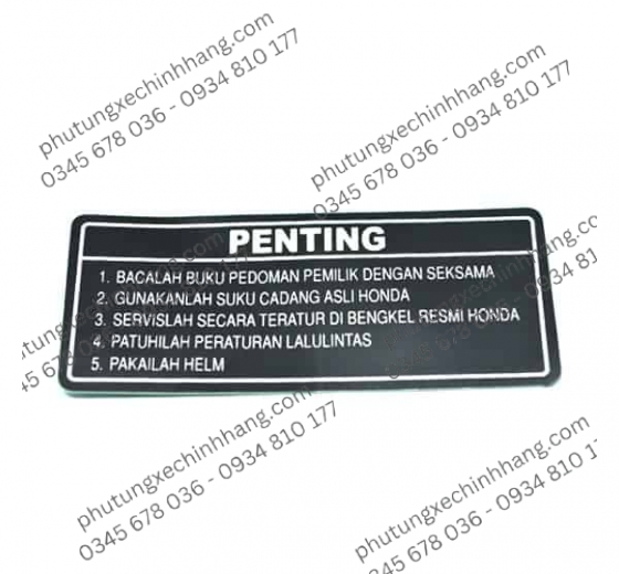 Tem  thông số penting  vario 2019 -87560KVB930