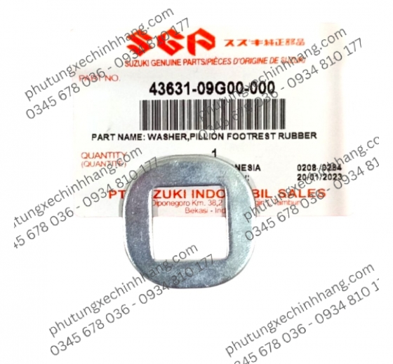 PHE ĐỊNH VỊ GÁC CHÂN SAU AXELO 125