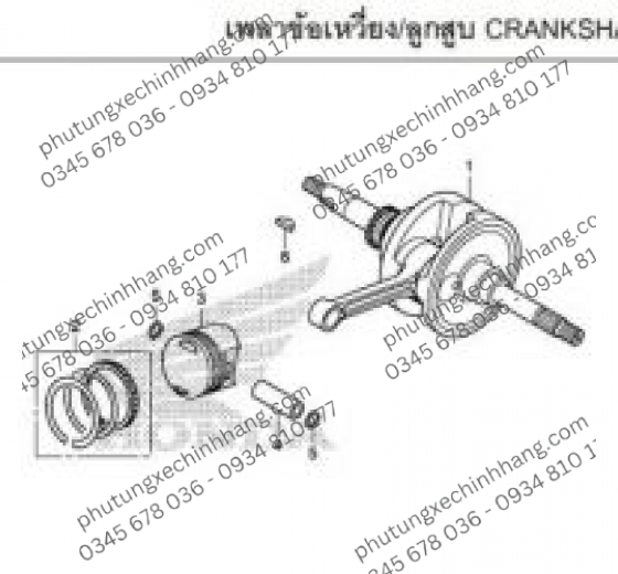 Bạc Piston Vario 160