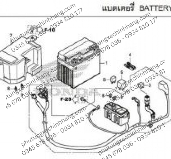 Bình ắc quy GTZ6V Honda