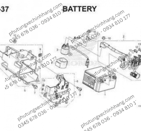 Bình ắc quy GTZ6V Honda