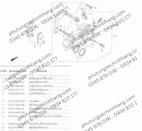Bố Thắng Trước ABS Vario 160/150/125 Đời 2015-2018 | Click 125i Đời 2017