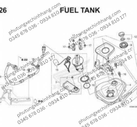 Bơm Xăng Vario 160