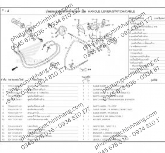 Công Tắc Vario 160 Trái | Phải