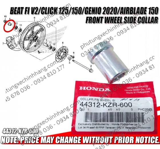 CỤC CĂN BÁNH TRƯỚC VARIO 2021 / VARIO 2017 / CLICK 2021/ VARIO 125 ĐỜI 2023 / GENNIO / SCOOPY / BEAT BÊN PHẢI