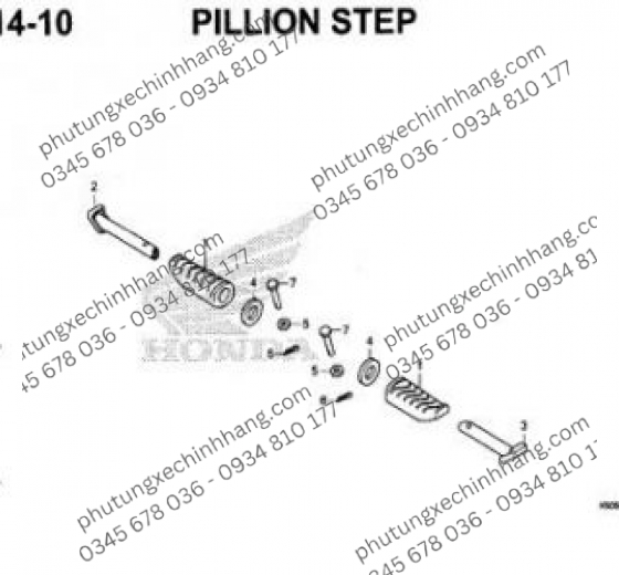 Cục Nhôm Gác Chân Sau Trái | Phải Vario 160 | Click 2018 | Vario 2019