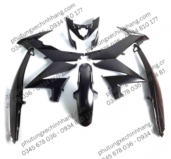 Dàn Áo Đủ Màu Satria Fi (Trắng  - Đen Nhám - Vàng Đen - Xanh - Đỏ)