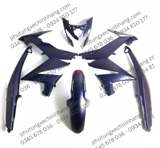 Dàn Áo Đủ Màu Satria Fi (Trắng  - Đen Nhám - Vàng Đen - Xanh - Đỏ)