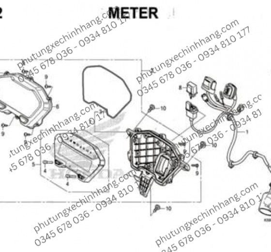 Dây Điện Đồng Hồ Vario 160