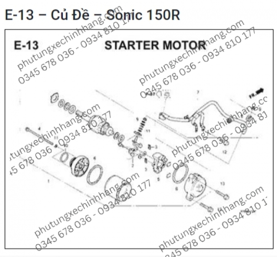 Củ Đề Sonic 150R | Winner V1 | Winner X