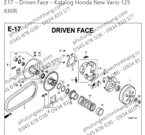 Chuông Nồi Vario 2017-2019 | Click 2017-2019 | PCX | ADV