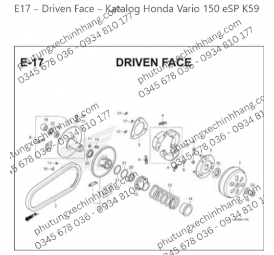 Tấm Ép Bố Ba Càng Vario 2019 | Click 2019 |  PCX | ADV