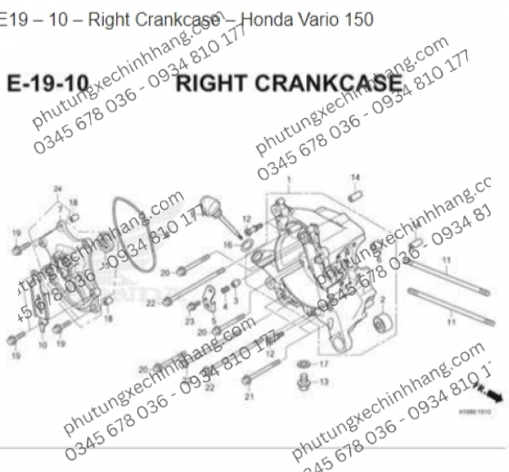 Long Đền Gác Chân Vario 160