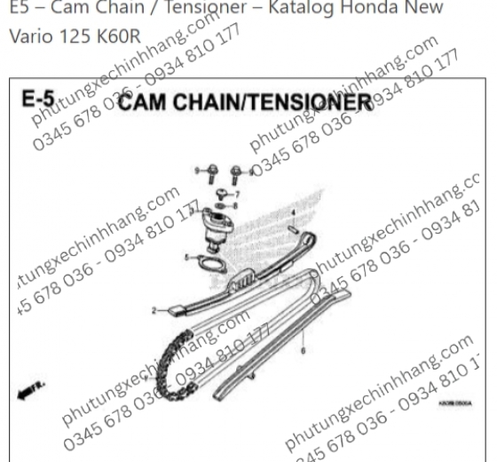 Sên Cam Vario 160 | Vario 2019 | PCX | ADV