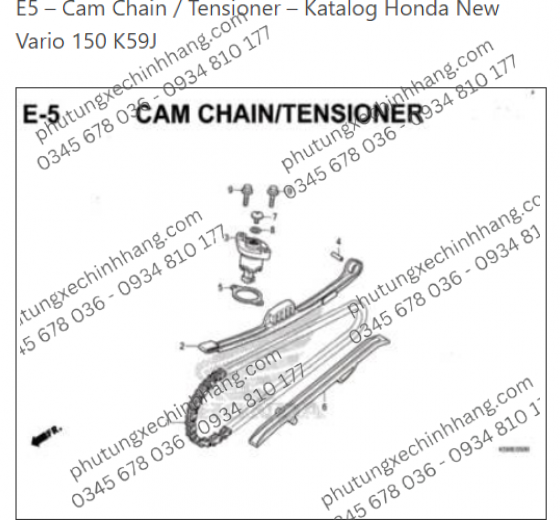 Sên Cam Vario 160 | Vario 2019 | PCX | ADV