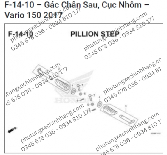 Phe Cài Gác Chân Vario 2019 | Click 2019