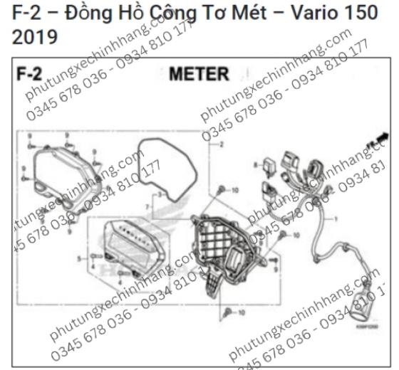 Mạch Đồng Hồ Vario 2019 | Click 2019