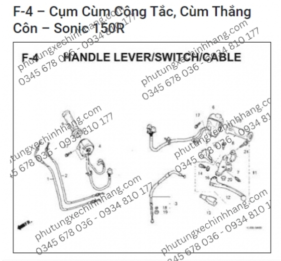 Dây Ga Hồi Sonic 150R
