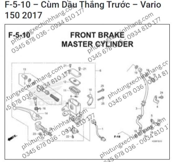Cùm Dầu Thắng Trước Vario 2019 | Click 2019