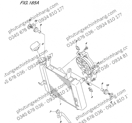Nắp Két Nước ZIN Satria FI | Raider FI
