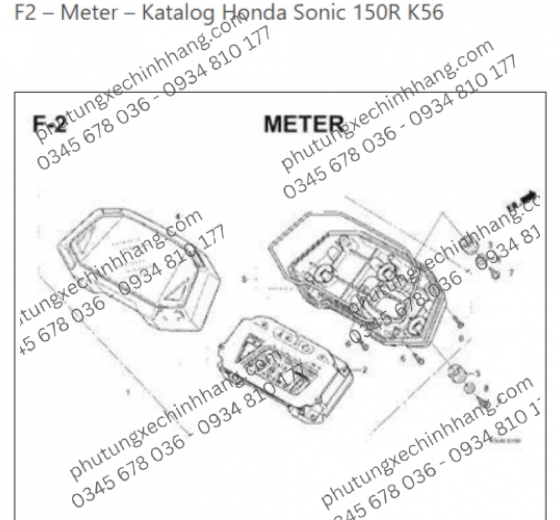 Mặt Đồng Hồ Sonic 150