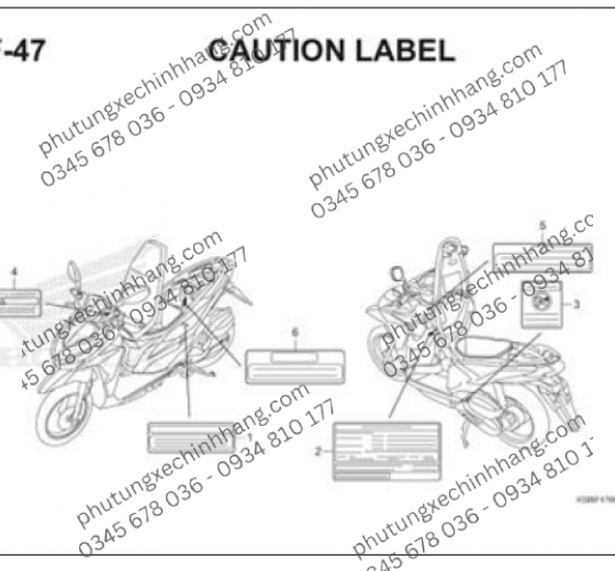 Tem Cảnh Báo PEHARTIAN – Vario 150 2019, Vario 125 2019