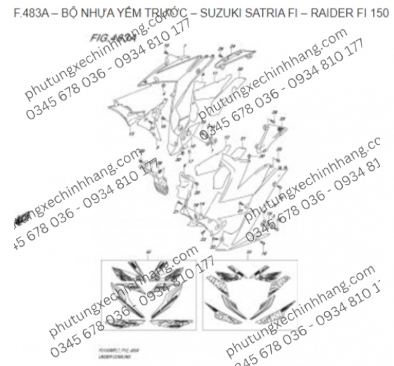 Yếm Xe Satria Fi | Raider Fi