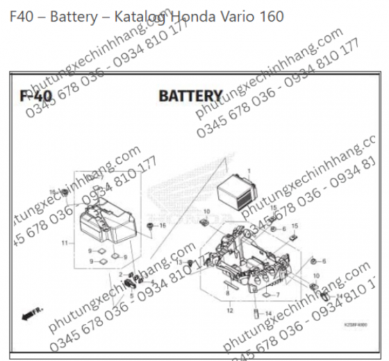 Bình ắc quy GTZ6V Honda