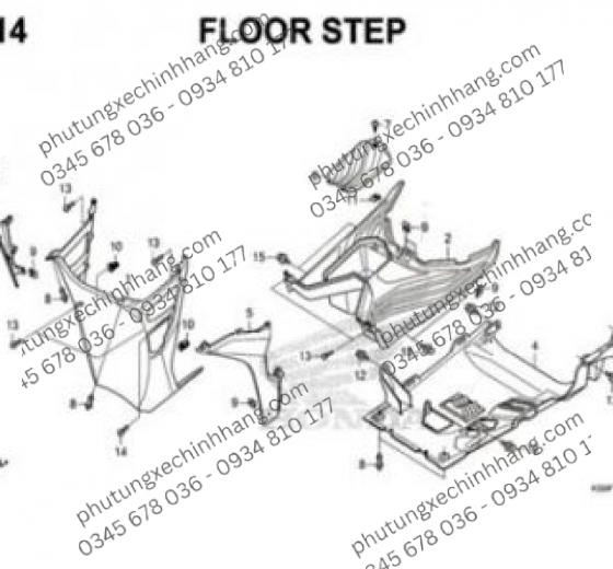 Pát Kẹp Nhựa Vario160 - Dùng Cho Nhiều Dòng Xe