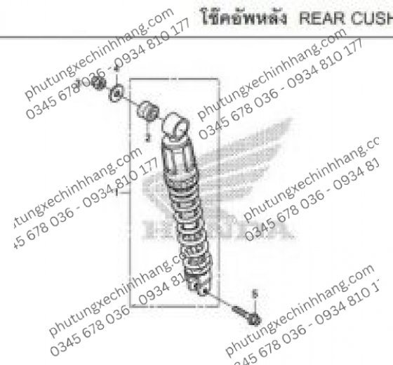 Phuộc Sau Vario 2017-2019 | Click 2017-2019