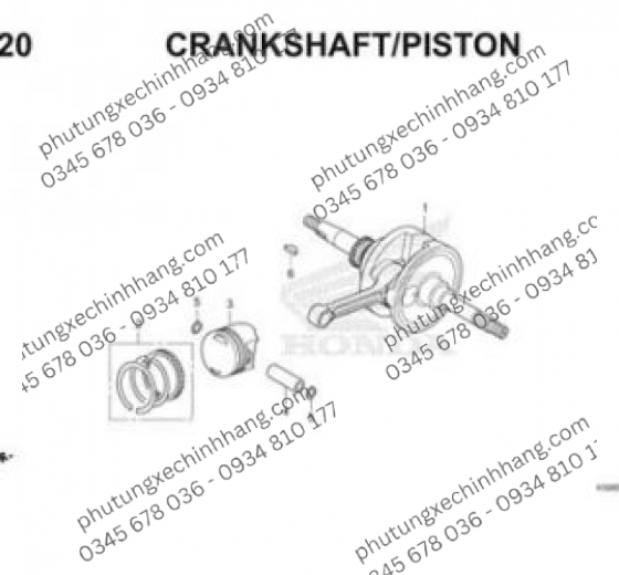 Bộ Xec Măng Bạc Piston STD Vario 2019 | Click 150 2018