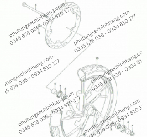Tán Siết Cốt Bánh Vario 160