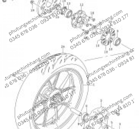 Tán Siết Cốt Bánh Vario 160