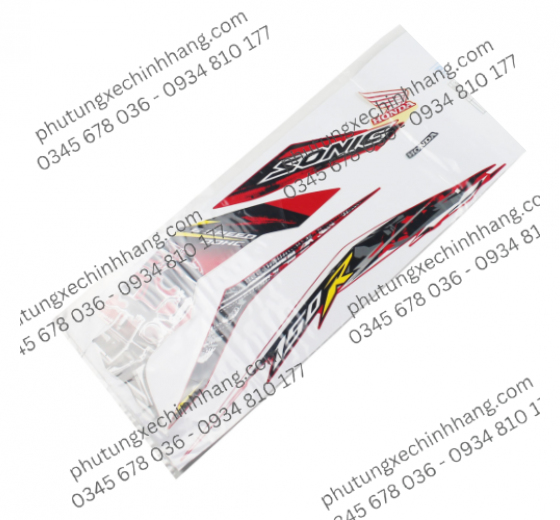 Tem Sonic 150 2015 (Trắng | Đỏ | Đen Bạc)