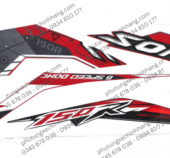 Tem Sonic 150 2017 Đủ Màu