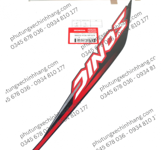 Tem Sonic 150 Đủ Màu
