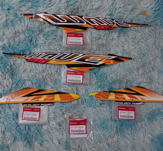 TEM WAVE 100S THÁI MÀU CAM ĐEN